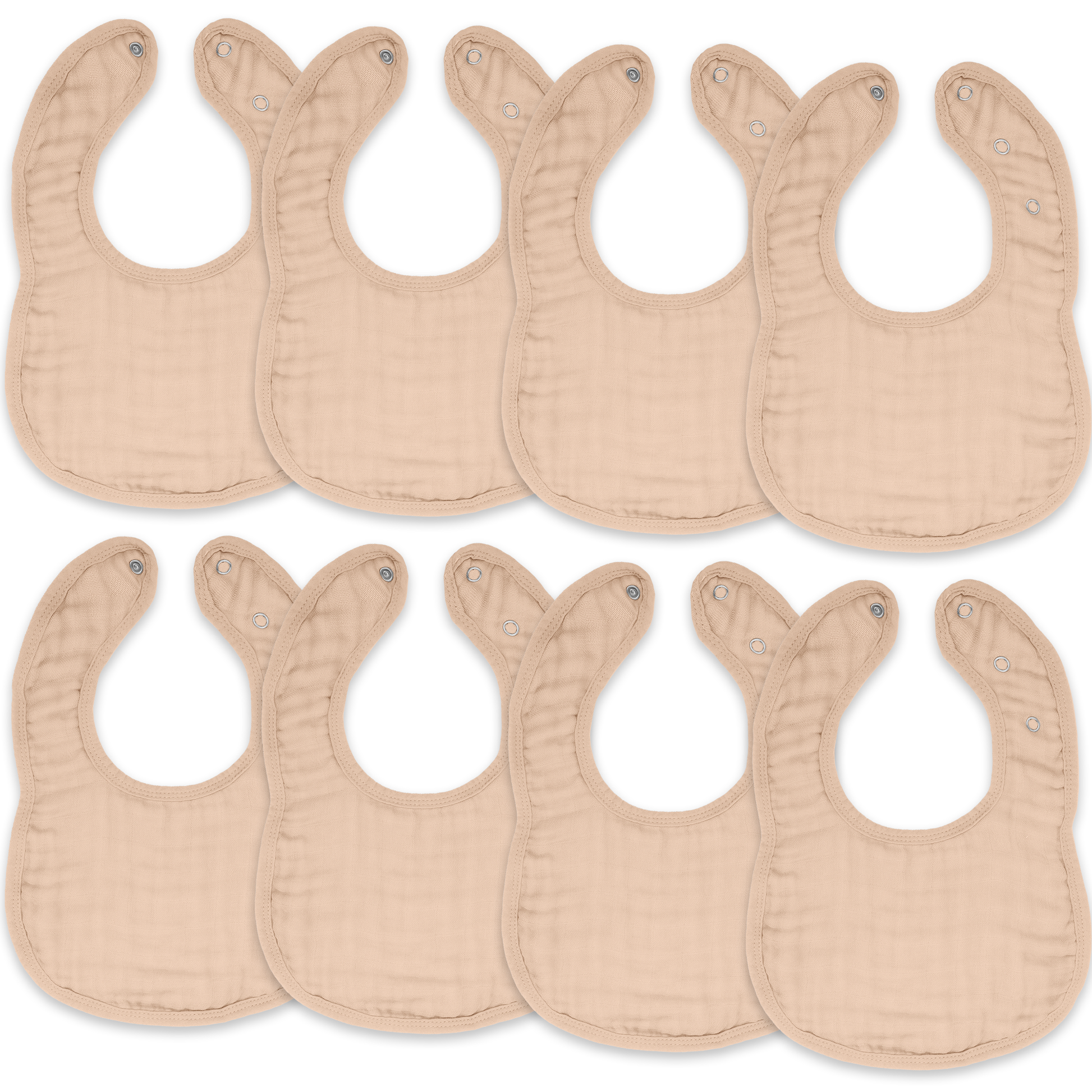 Muslin Cotton Baby Bibs Adjustable Size by Comfy Cubs