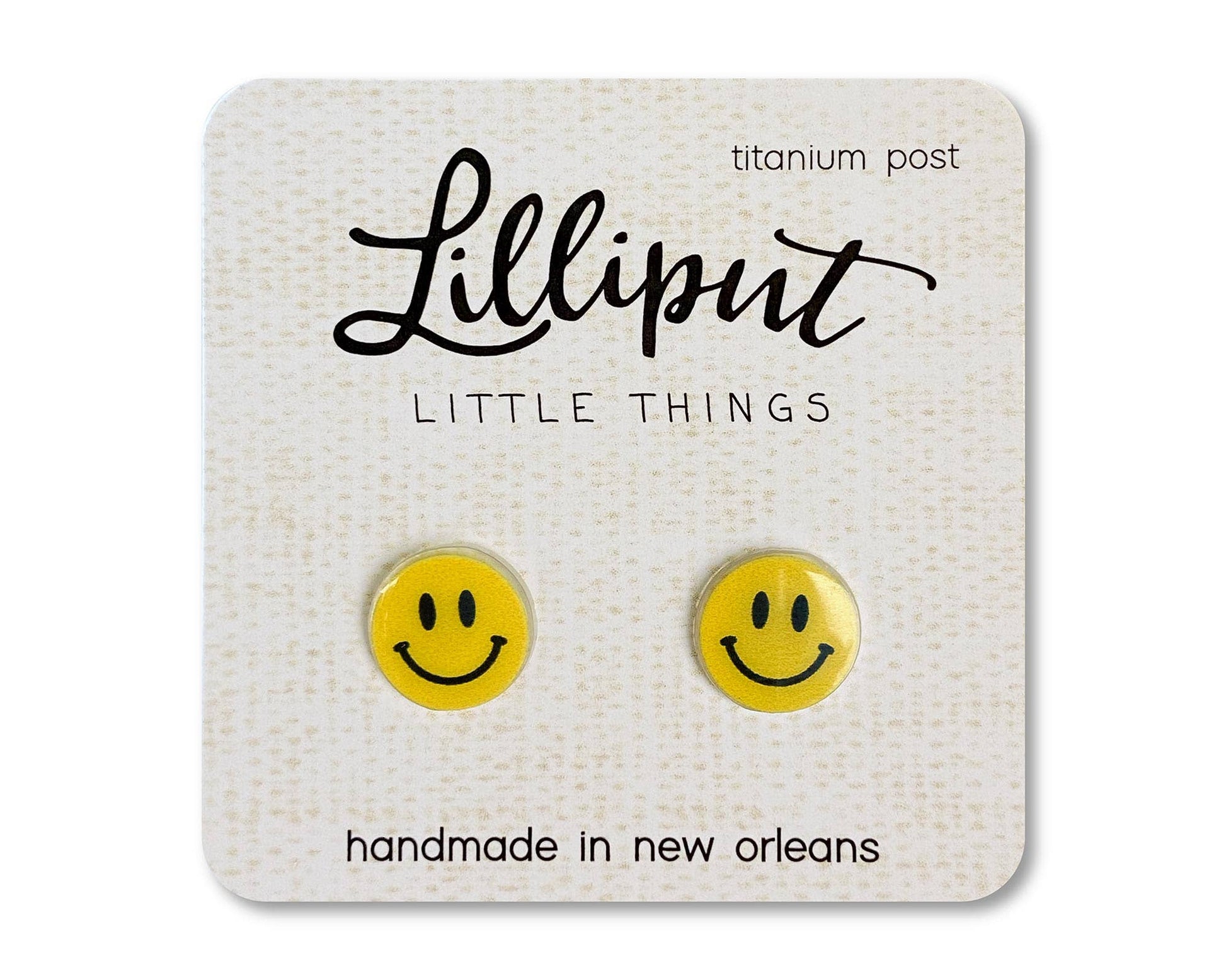 Happy Face Earrings Jewelry