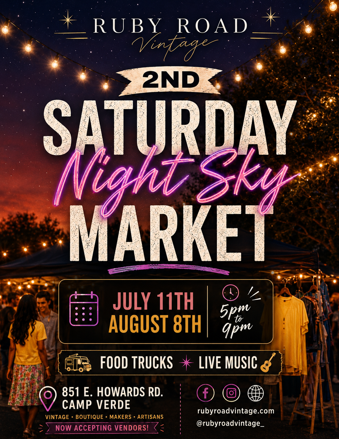 Ruby's Summer Night Sky Market 1 Day RUBY'S OPEN-AIR MARKET