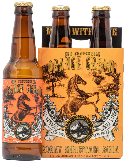 Old Centennial Orange Cream Soda Pop (BOTTLES ONLY)