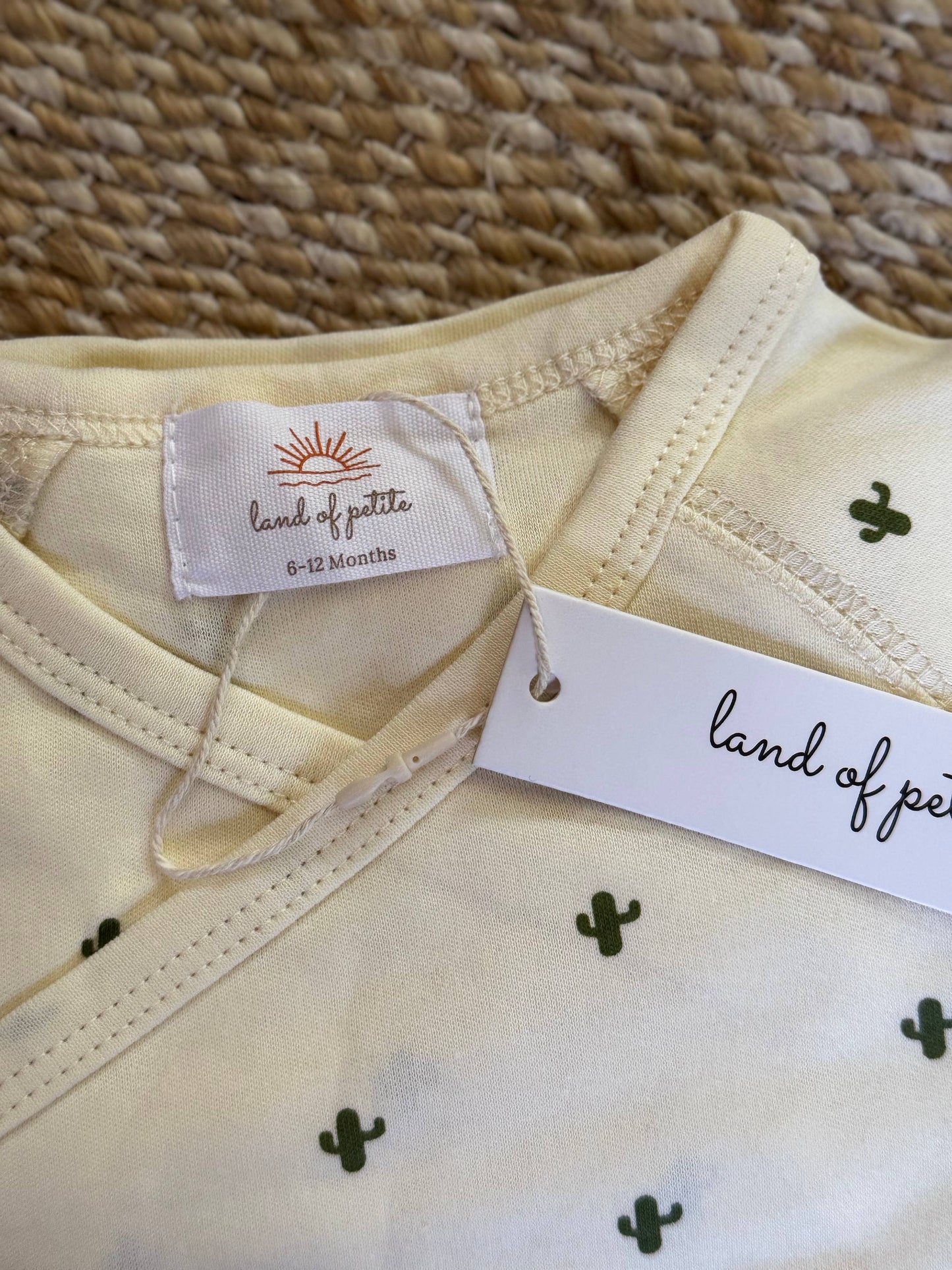 Unisex Long Sleeve Onesie- Cactus (branded)