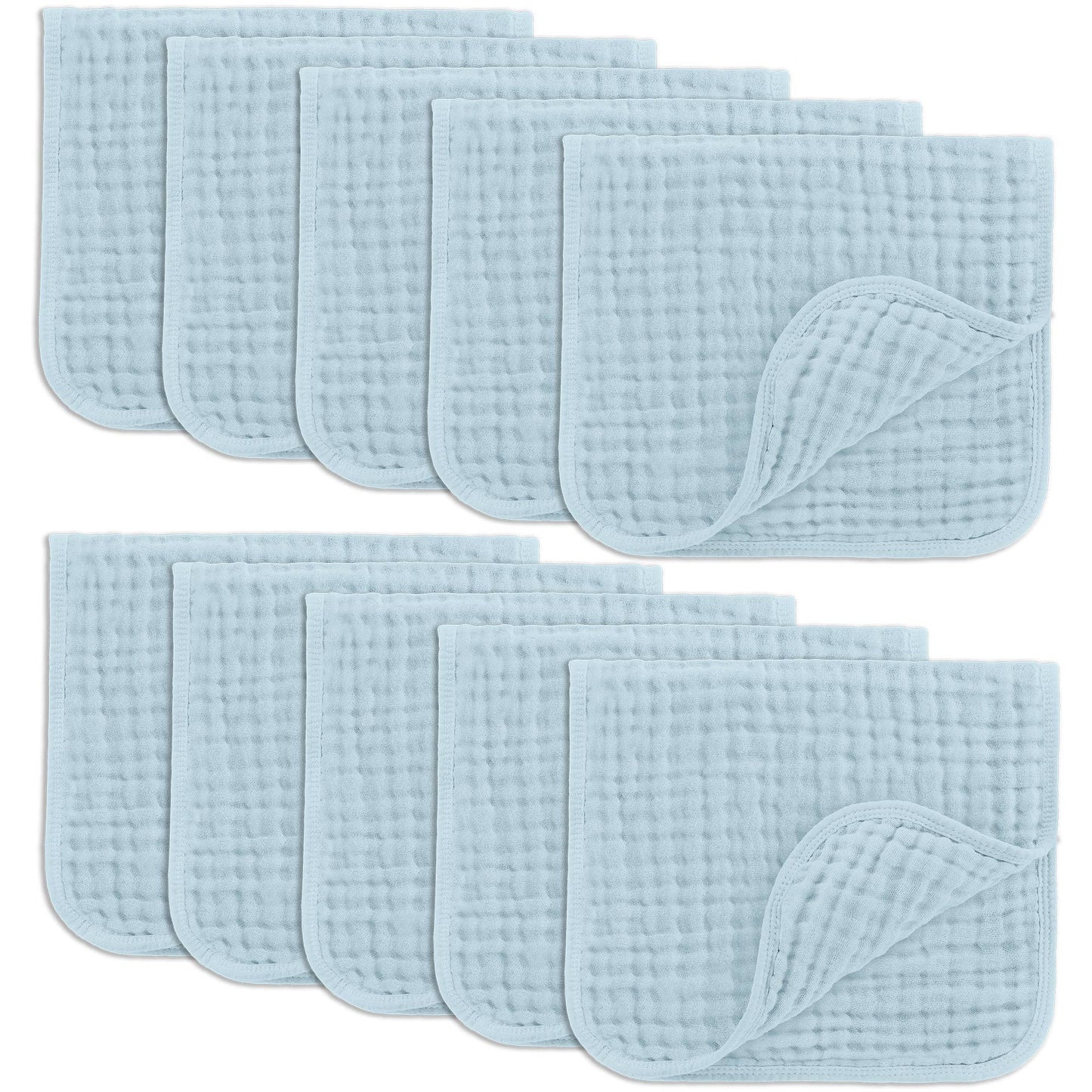 Baby Burp Cloths - 100% Muslin Cotton by Comfy Cubs