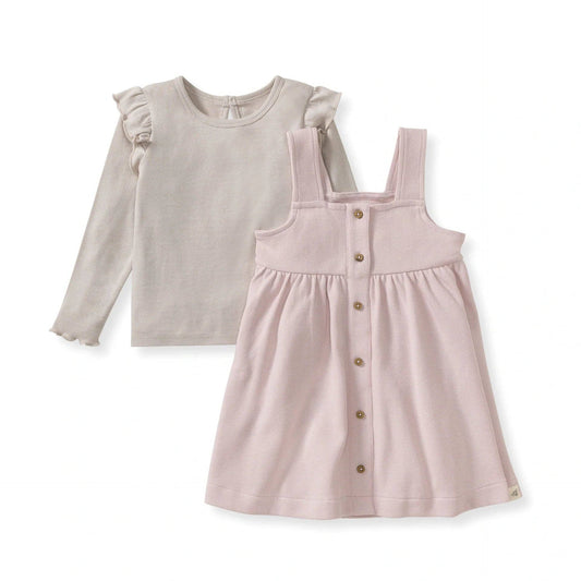 Flutter Organic Tee & Thermal Dress Set