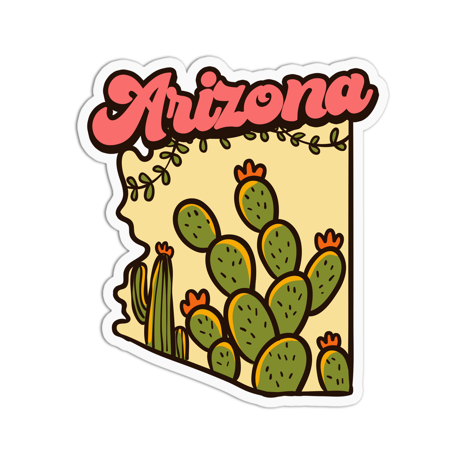 Nature Arizona Vinyl Waterproof Sticker