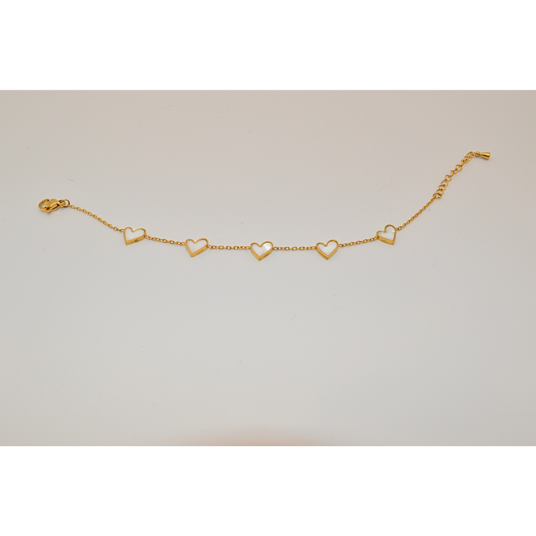 "So Lovely" 18K Gold Chain Charm Bracelet for Clothing Shops