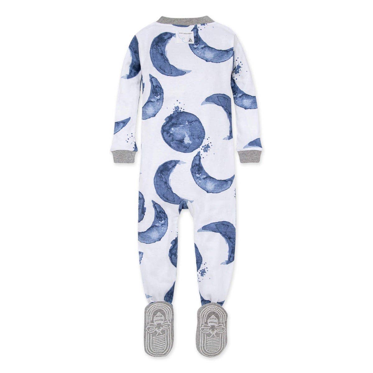 Hello Moon! Organic Baby Zip Front Footed Pajamas