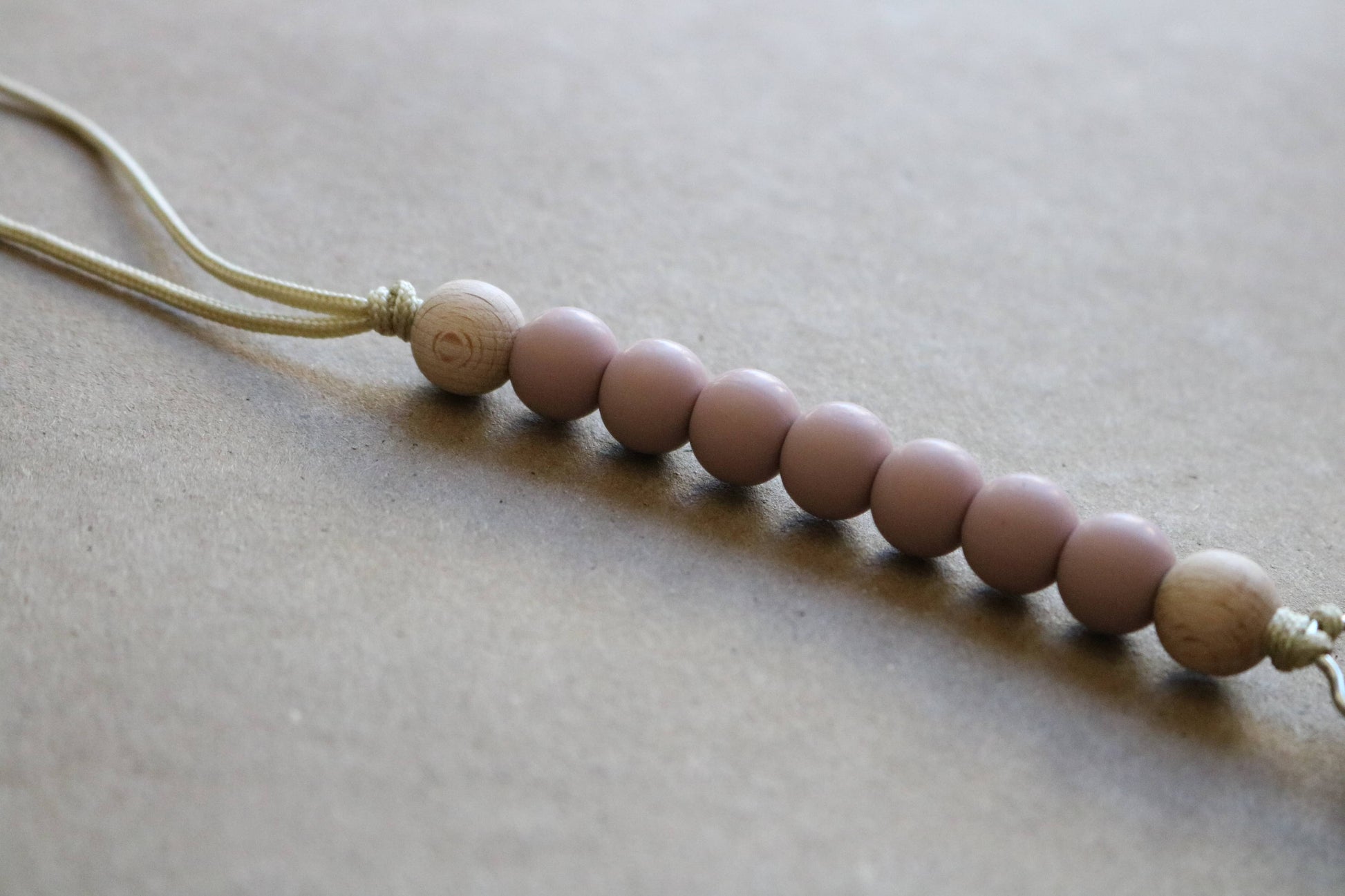Pacifier Clip- Blush