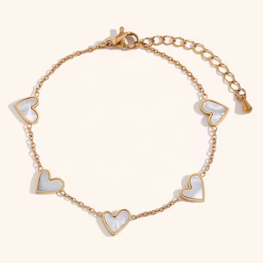 "So Lovely" 18K Gold Chain Charm Bracelet for Clothing Shops