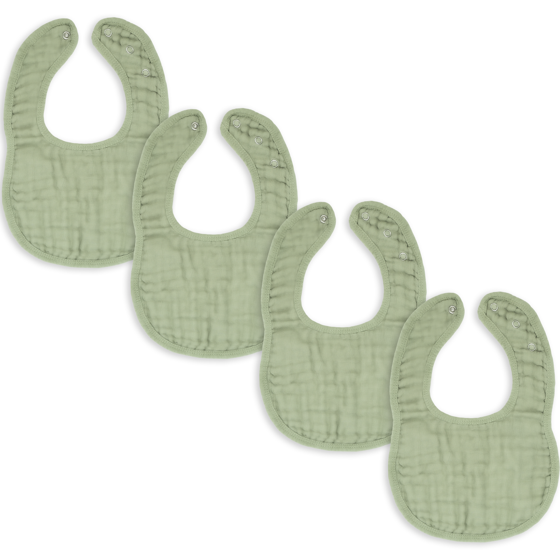 Muslin Cotton Baby Bibs Adjustable Size by Comfy Cubs