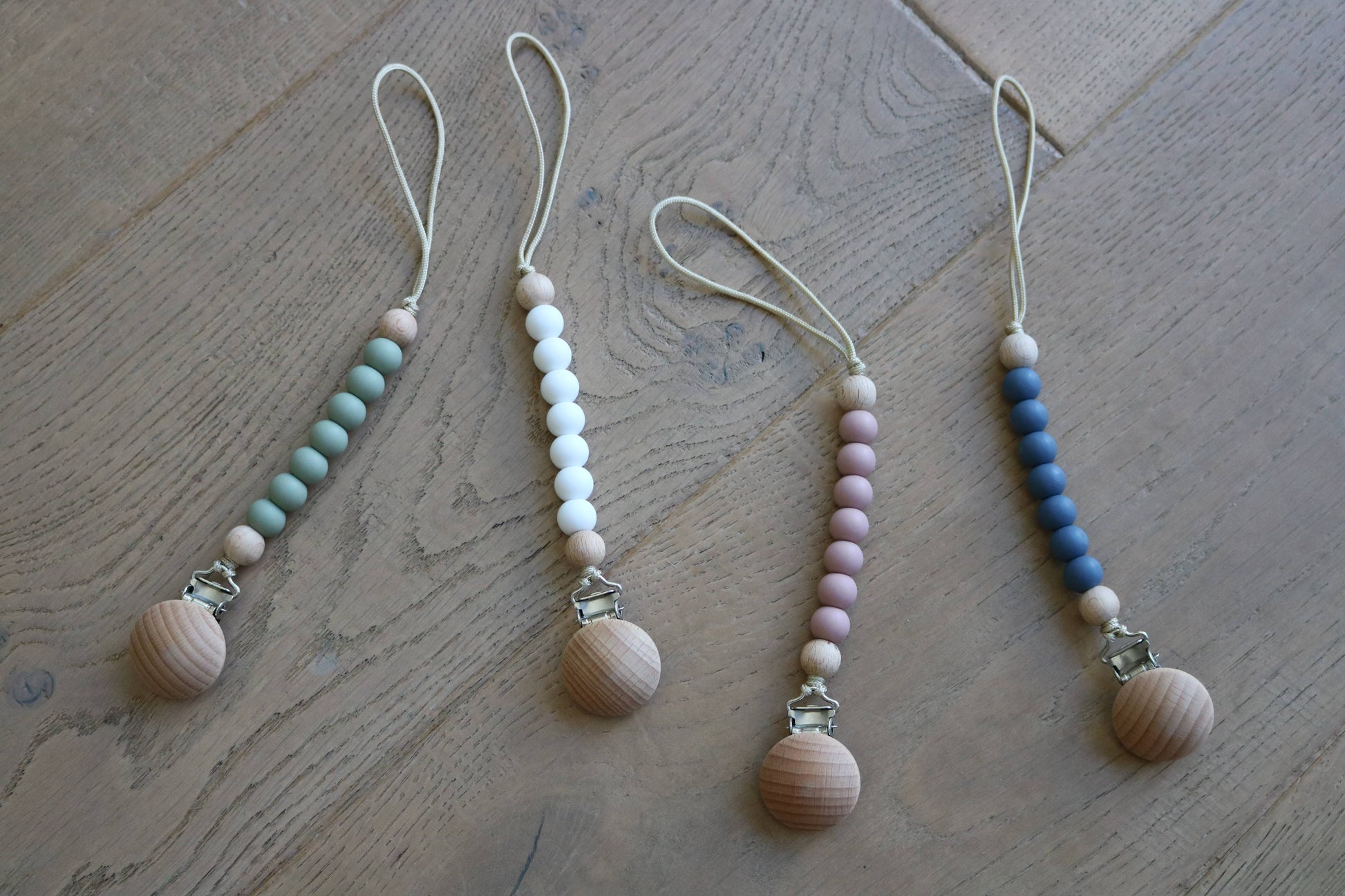 Pacifier Clip- Sage