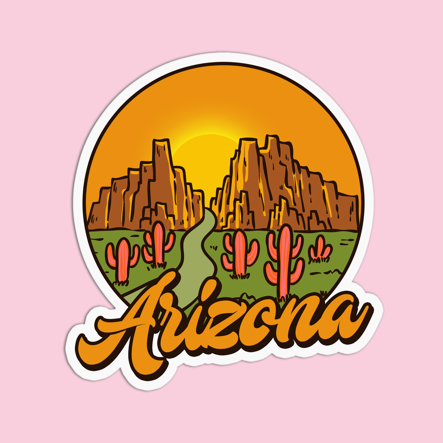 Arizona Nature Vinyl Waterproof Sticker