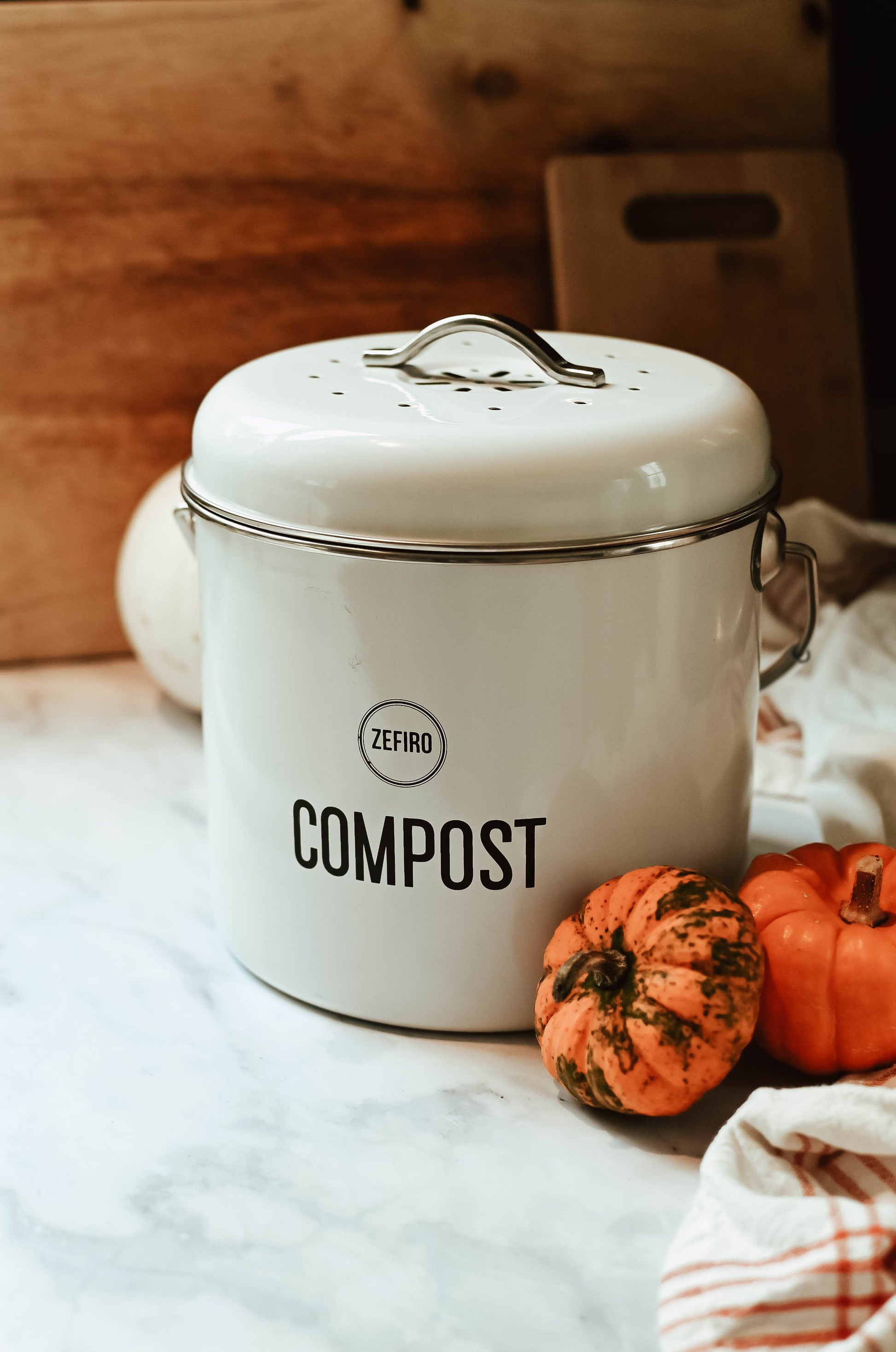 Compost Bin 0.8 Gallons - White