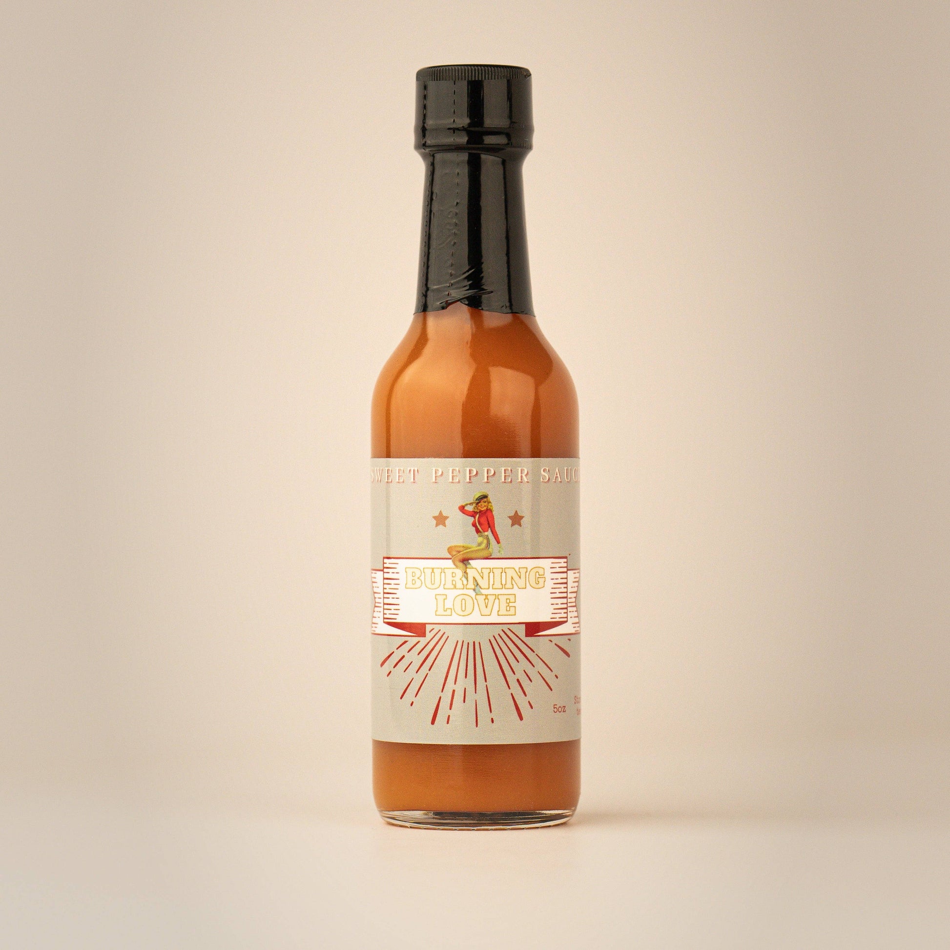 Lady May’s Sweet Heat Sauce – Sweet & Spicy Blend – Handcrafted Chili Sauce – Restaurant Recipe, Small Batch – 6oz Glass Bottle
