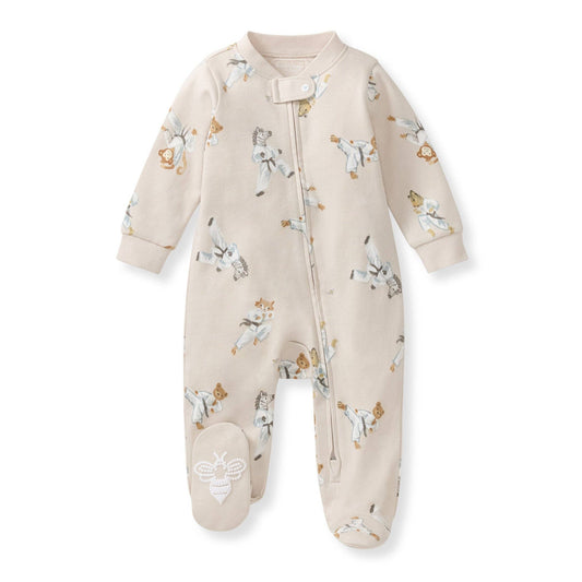 Karate Creatures Organic Cotton Sleep & Play - Rain Cloud