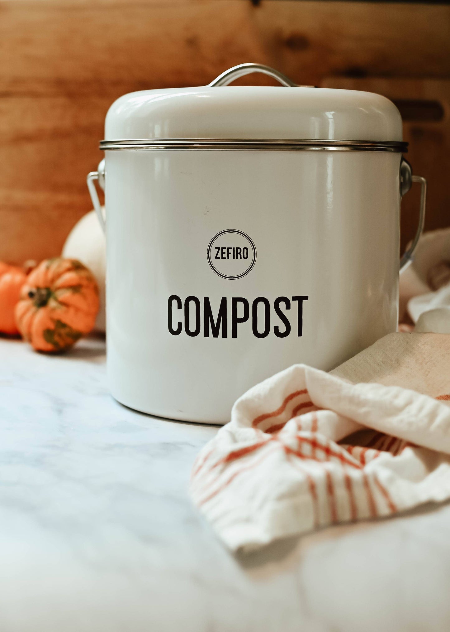 Compost Bin 0.8 Gallons - White