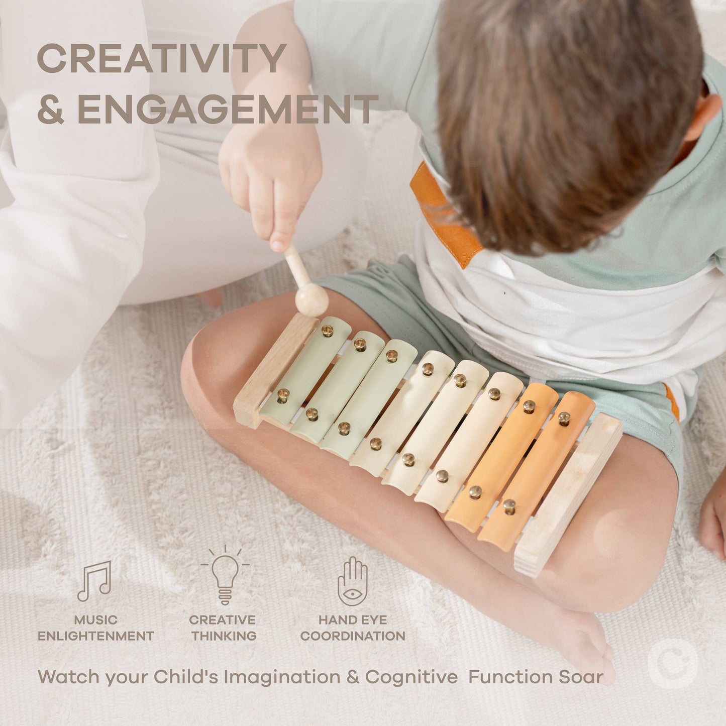 Xylophone for Kids, Kids Musical Instruments by Comfy Cubs