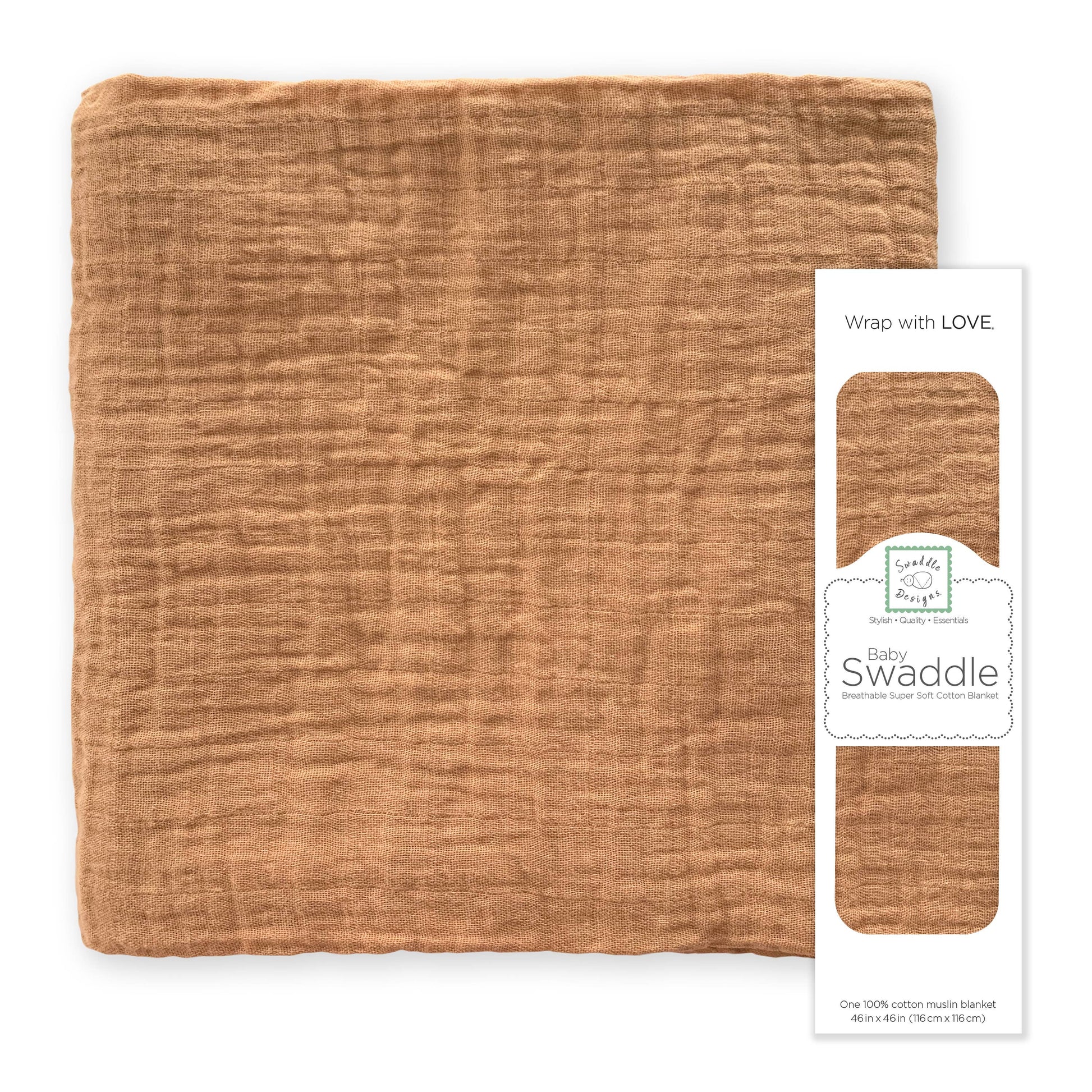 Butterum Muslin Swaddle Blanket, Premium Cotton
