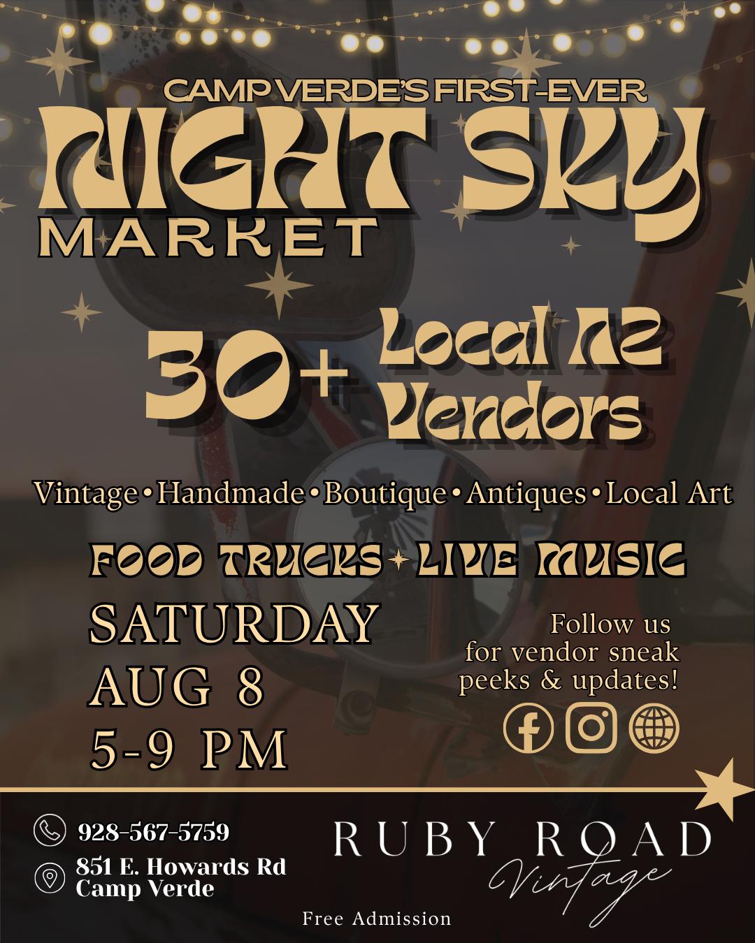 Ruby's Summer Night Sky Market 1 Day RUBY'S OPEN-AIR MARKET