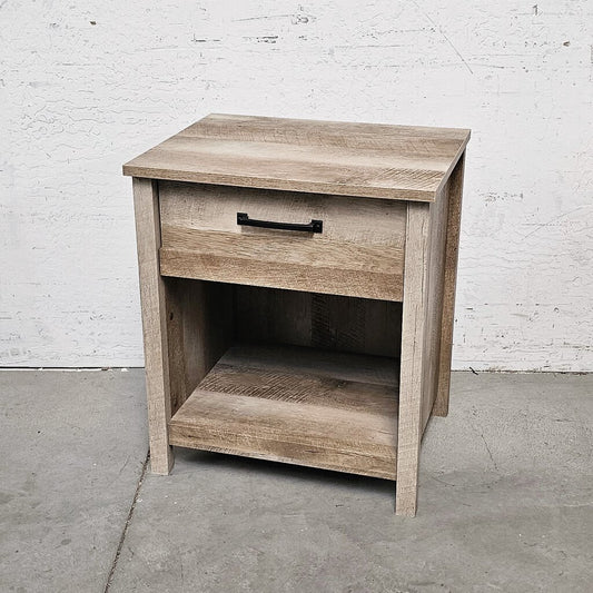 BARNWOOD STYLE NIGHTSTAND WITH DRAWER