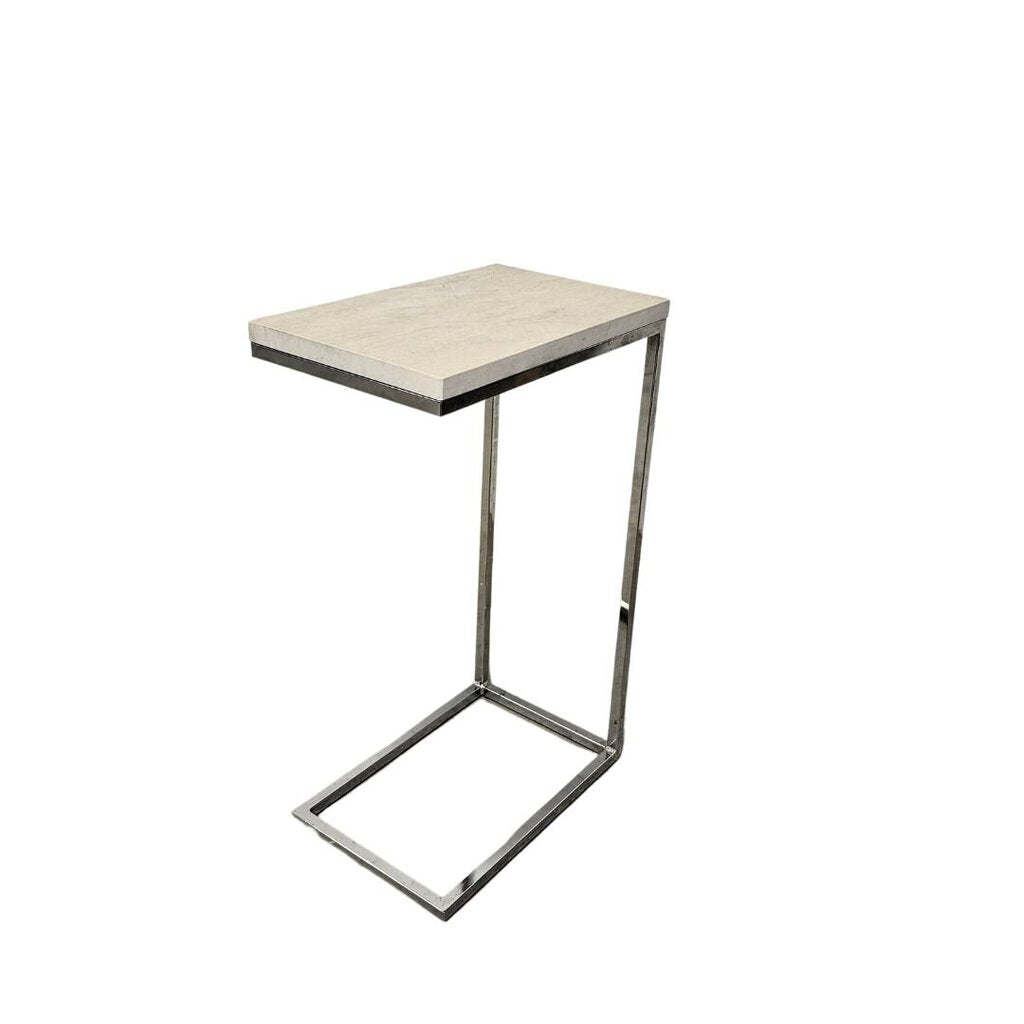 "C" Faux Marble Side #Table