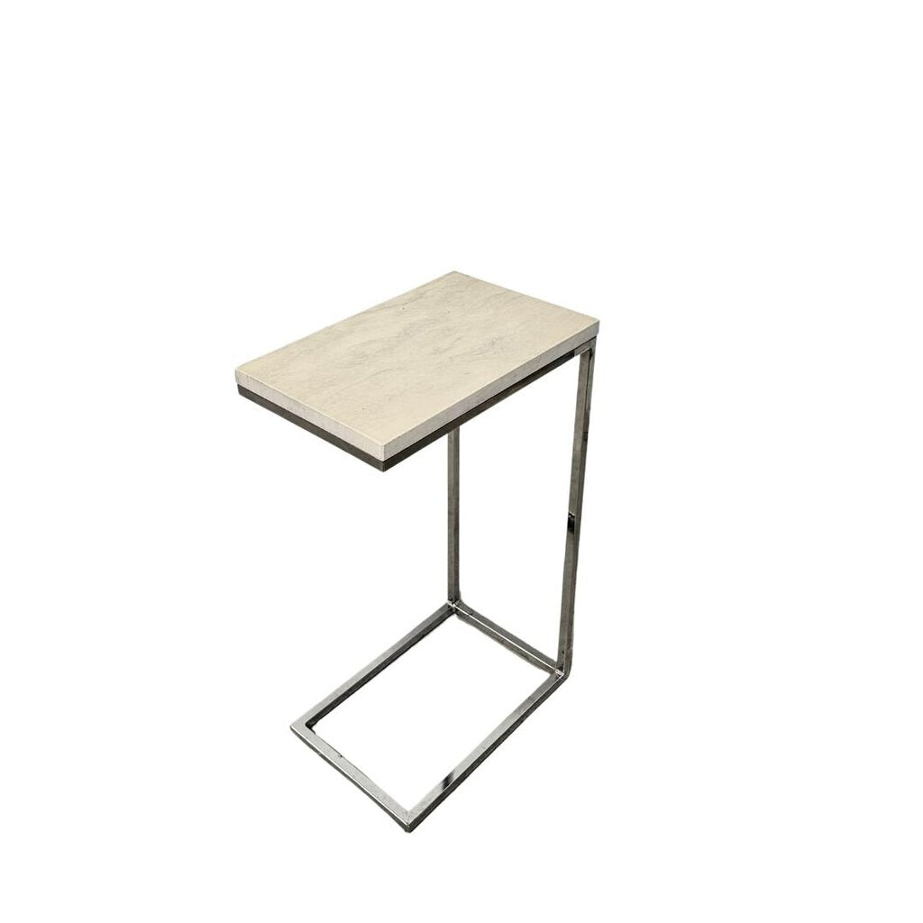 "C" Faux Marble Side #Table
