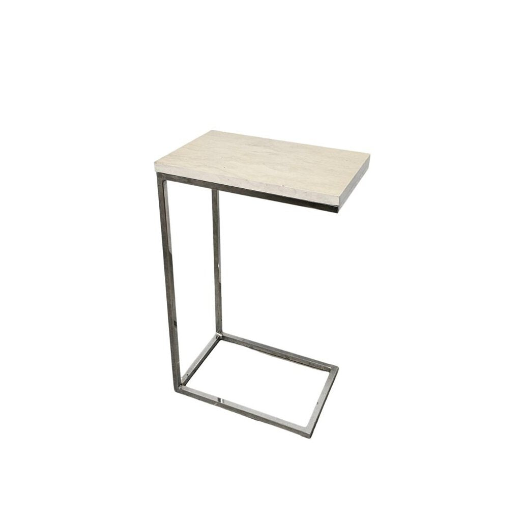 "C" Faux Marble Side #Table