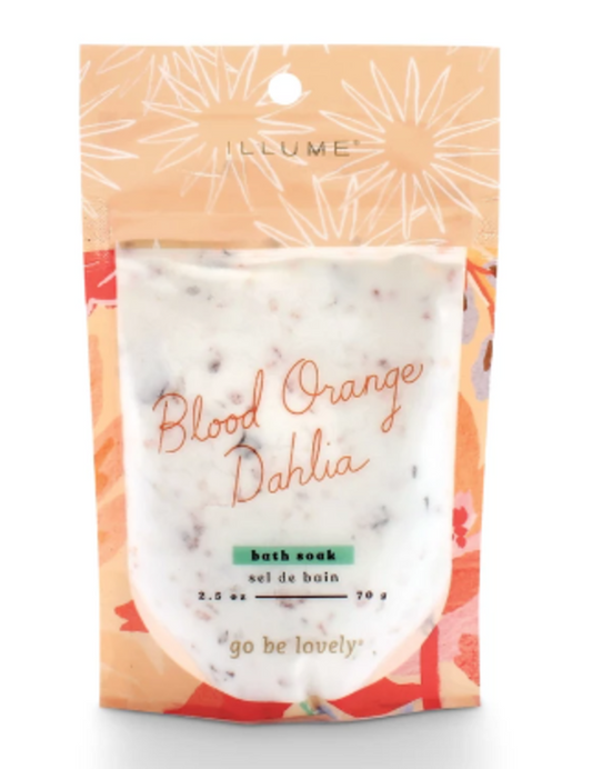 Blood Orange Dahlia Bath Soak with Rose Botanicals